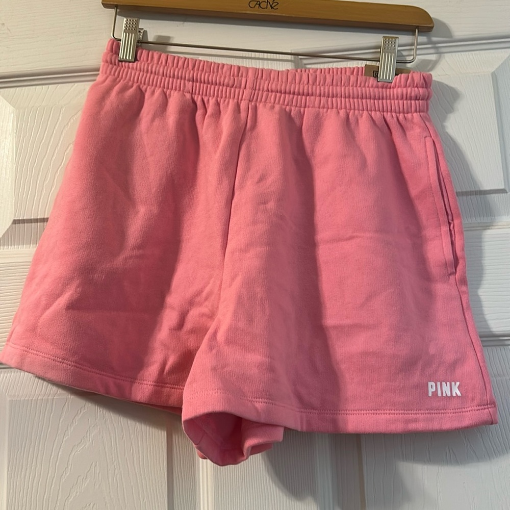 brand new women’s pink high waisted shorts size medium